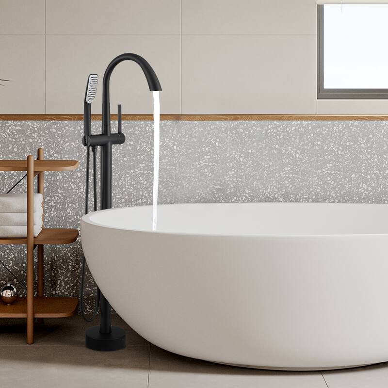 Single-Handle Freestanding Tub Faucet Mount Tub Faucet Bathtub Filler