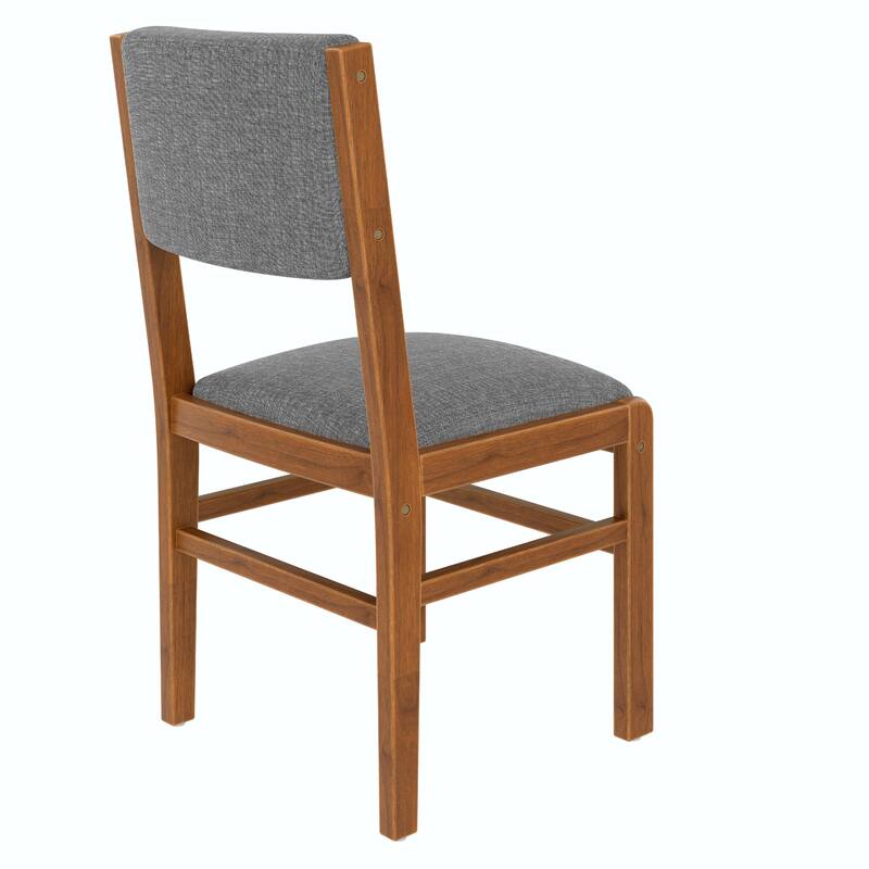 Set of 4 Mid Century Modern Fabric Upholstered Dining Chairs