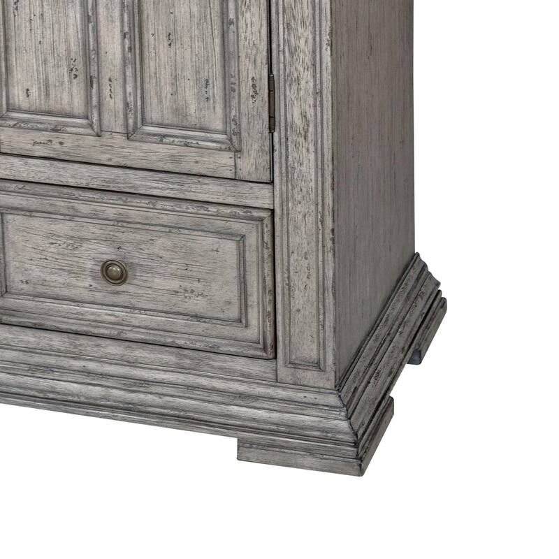 Big Valley Graystone Panel Bed, Dresser & Mirror Set