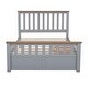preview thumbnail 19 of 24, Full Wood Platform Bed with Drawers - Classic Pine Wood Construction