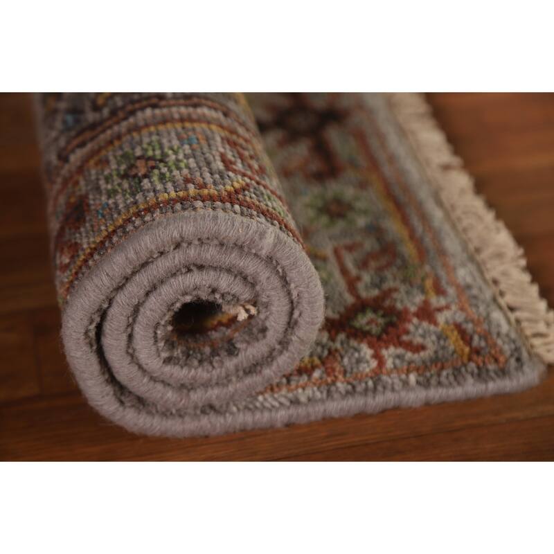 Gray Heriz Serapi Oriental Rug Handmade Wool Carpet - 2'0"x 3'0"