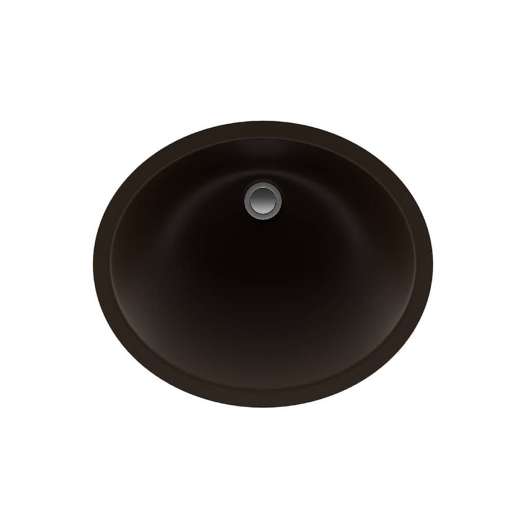 Lexicon Platinum V210 Quartz Composite Oval Vanity Sink - Galaxy Mocha