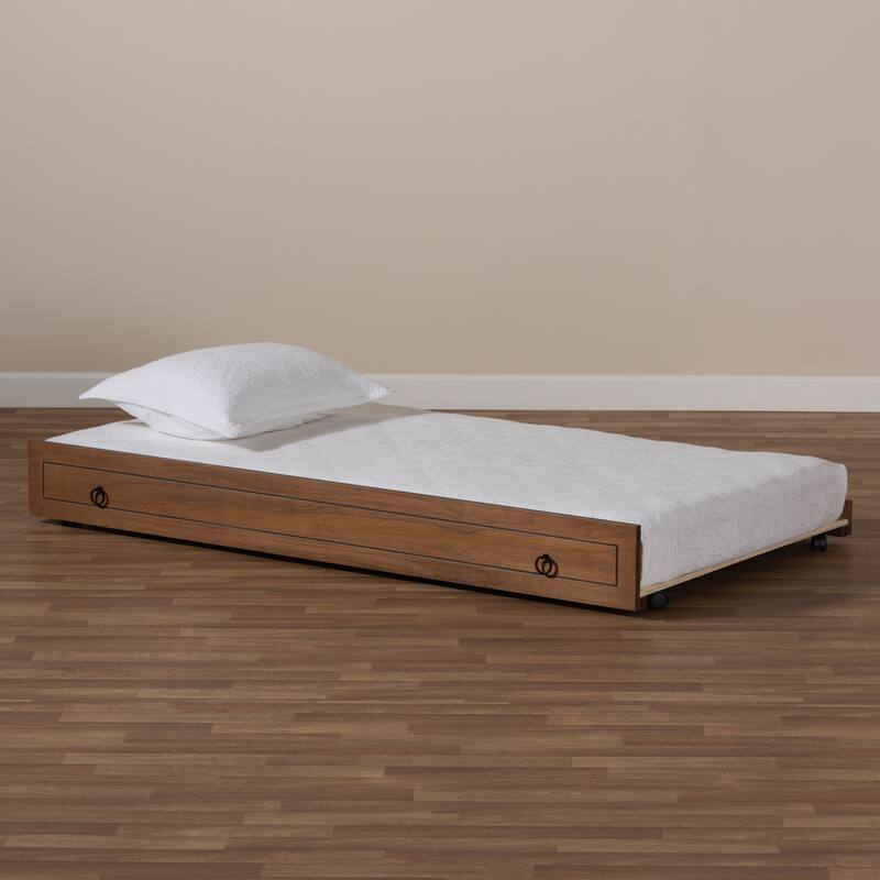 Twin Daybed - Walnut Brown Wood Daybed Frame