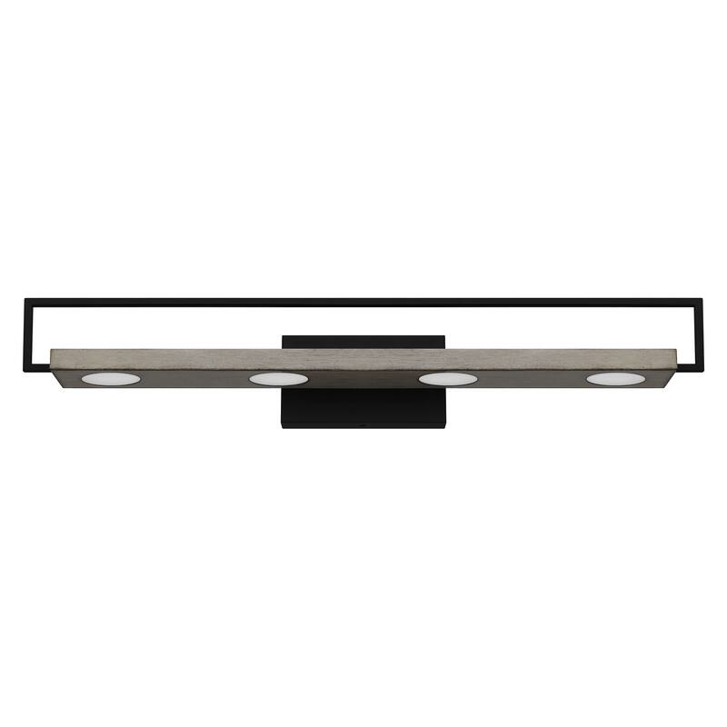 Winnett Integrated LED Matte Black Bath Bar