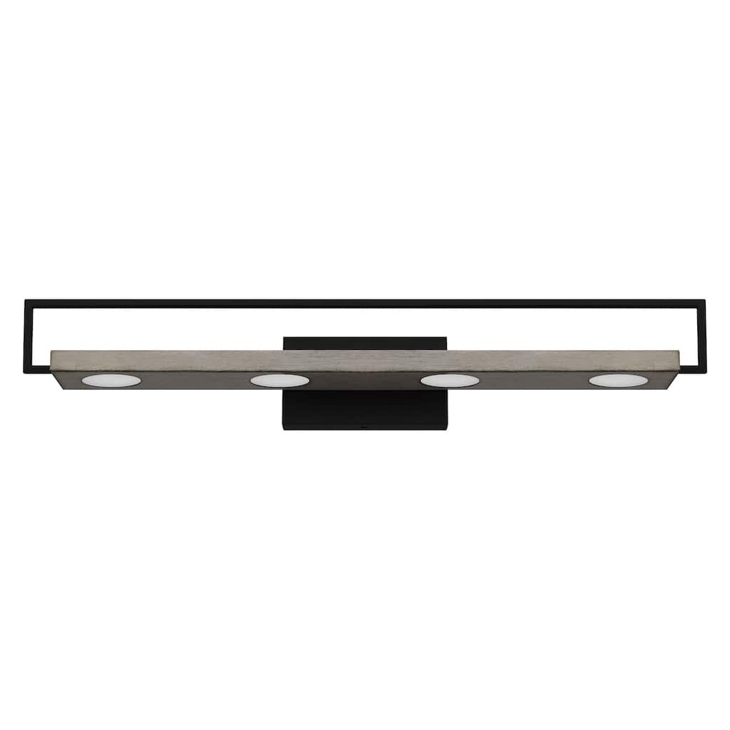 Winnett Integrated LED Matte Black Bath Bar