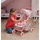 preview thumbnail 5 of 8, Badger Basket Folding Doll Umbrella Stroller - Pink/Gingham