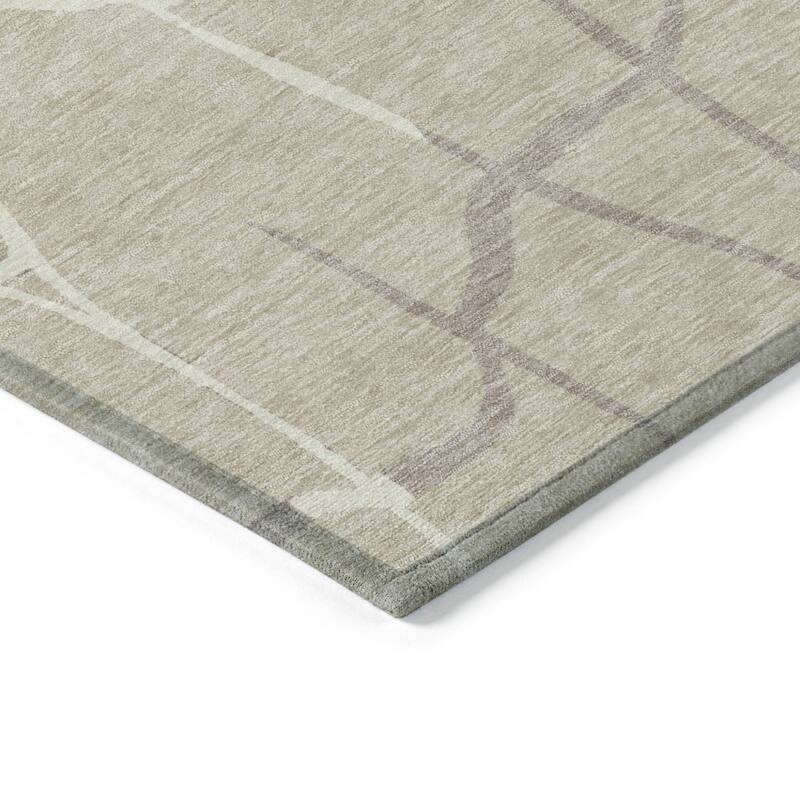 HomeRoots Abstract Transitional Rectangle Outdoor Rug