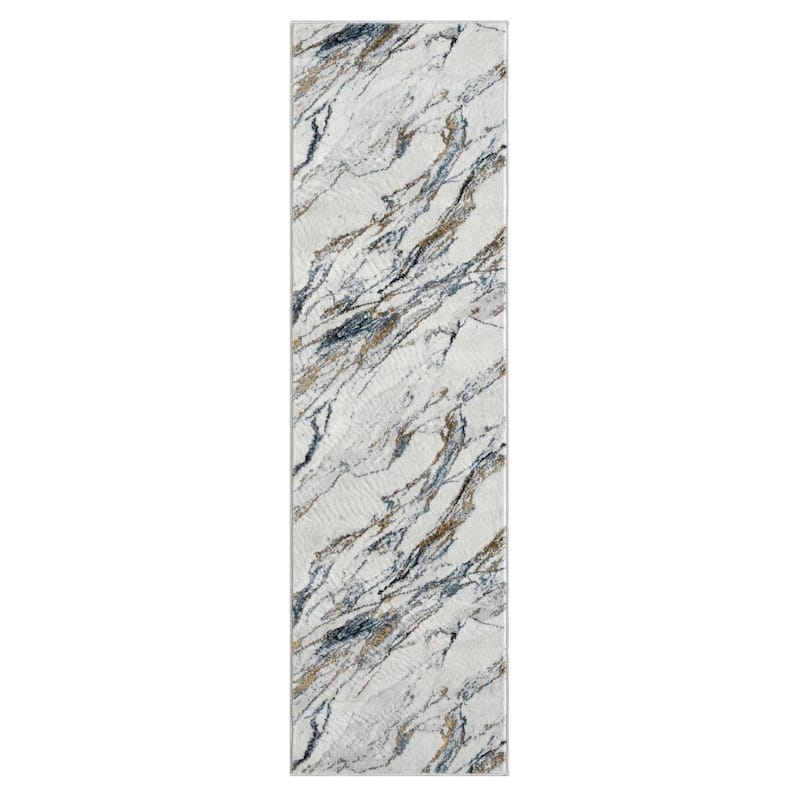 Luxe Weavers Abstract Marble Patterned Area Rug, Indoor Carpet for Living Rooms