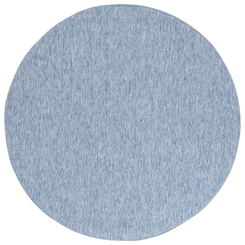 SAFAVIEH Sisal All-Weather Tressa Transitional Indoor/Outdoor Rug - 6'7" Round - Blue
