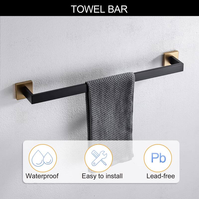 Topcraft Wall Mounted Stainless Steel Bathroom Accessory Set of 5