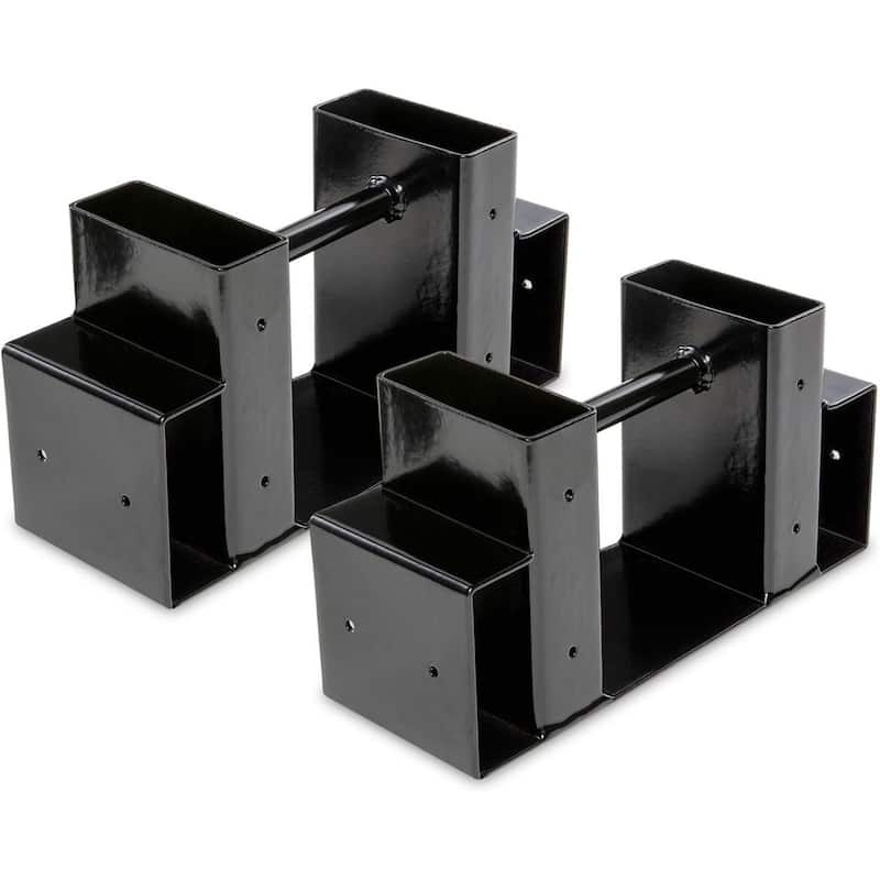 RightHand Adjustable Firewood Rack Brackets Kit, Indoor Outdoor Steel