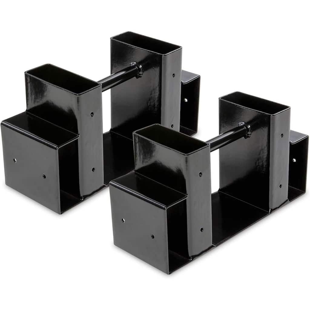 RightHand Adjustable Firewood Rack Brackets Kit, Indoor Outdoor Steel