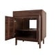 preview thumbnail 4 of 34, Avanity Carina Bathroom Vanity in Coffee Teak with White Engineered Stone Top