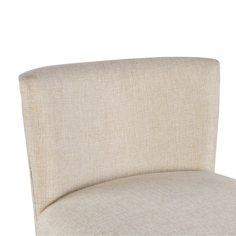 Francesca Linen and Oak Wood Bar Stool