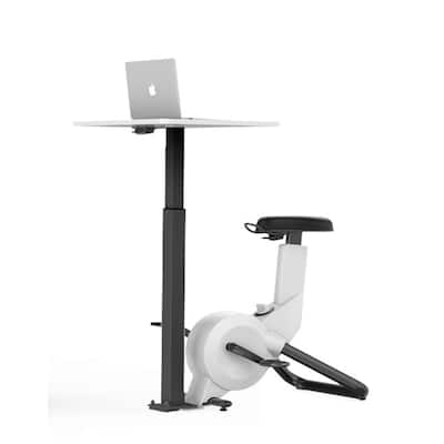 Exercise Bike Desk with Air Pump Adjustable Seat