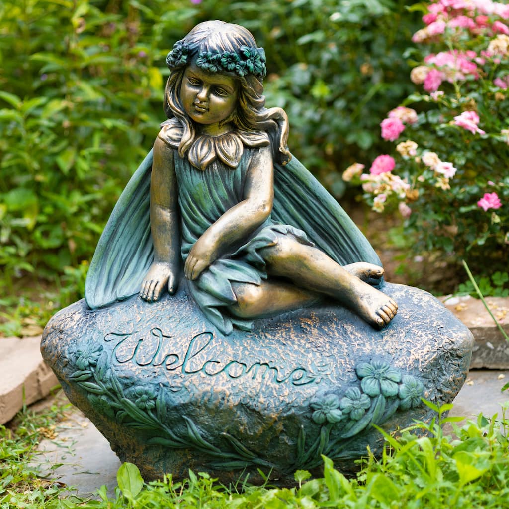 25.5" Tall Sitting Fairy "Iris"