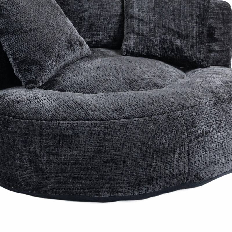 Durable Lazy Sofa Comfort Lounger, High Back Bean Bag Couch with 3 Pillows