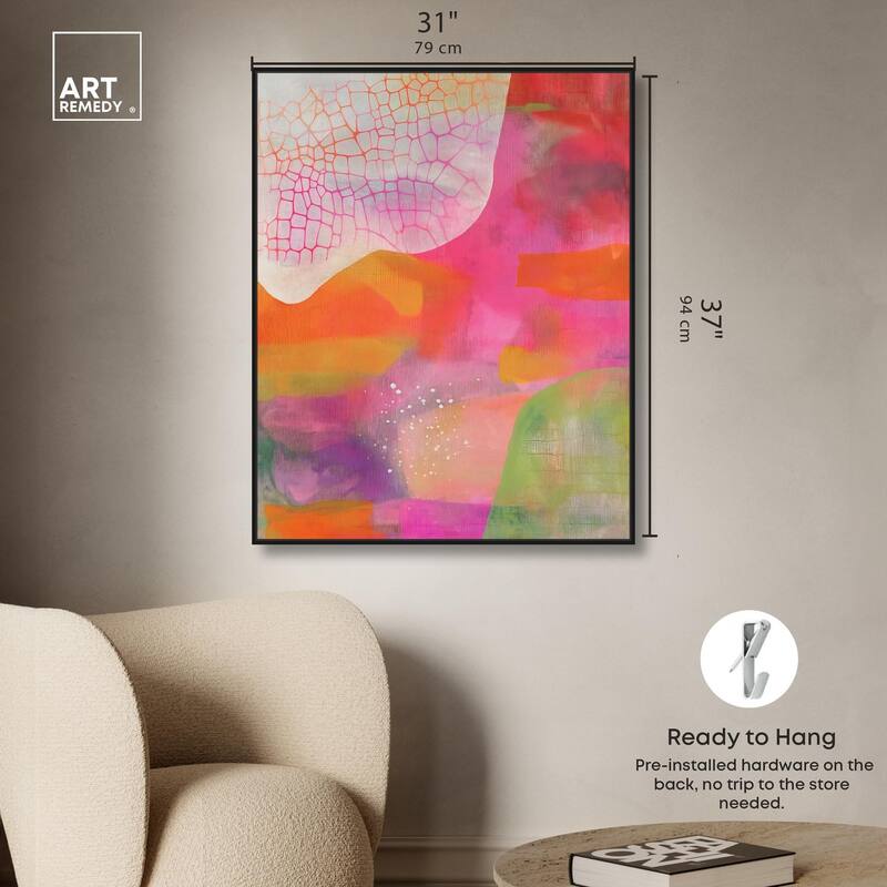 Garnet Gleam III Canvas by Art Remedy