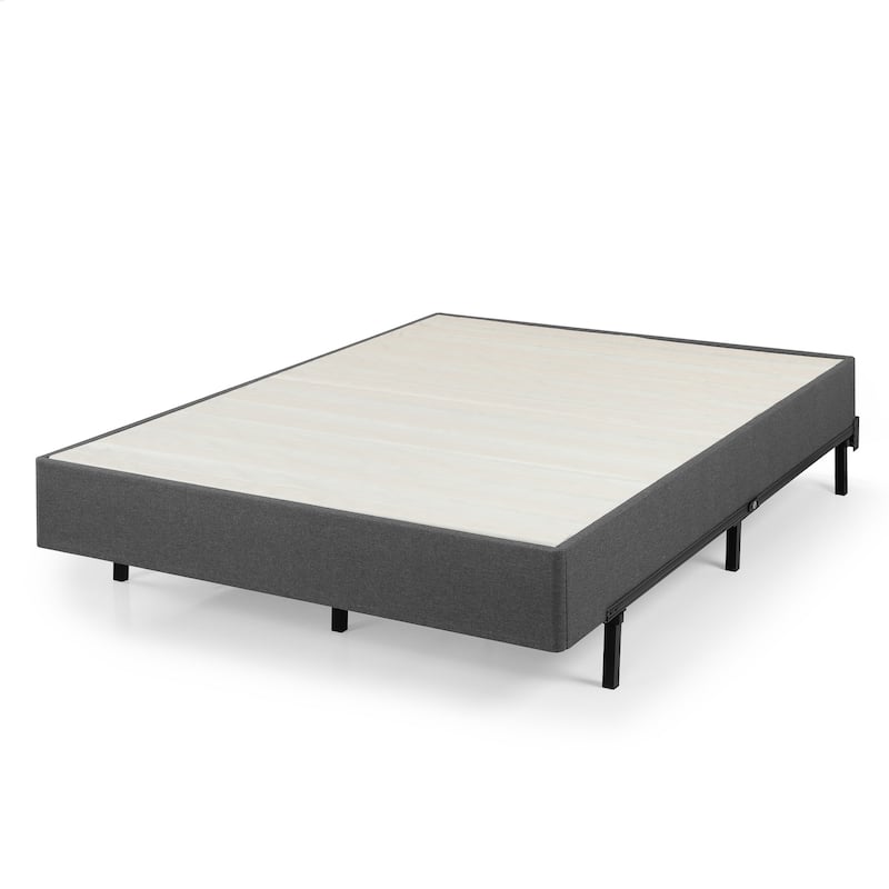 Priage by ZINUS Upholstered Metal and Wood Box Spring, 9 Inch Mattress Foundation