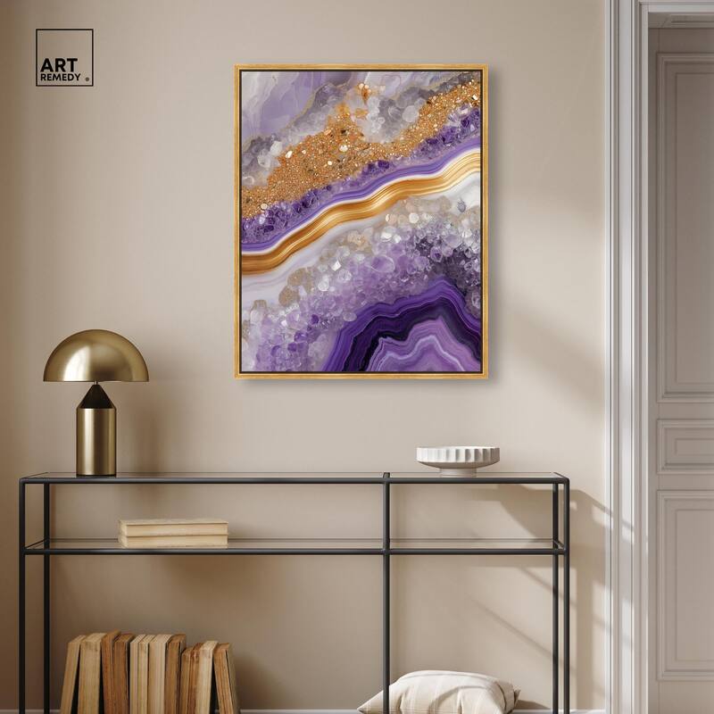 Gemstone Labyrinth II Canvas by Art Remedy