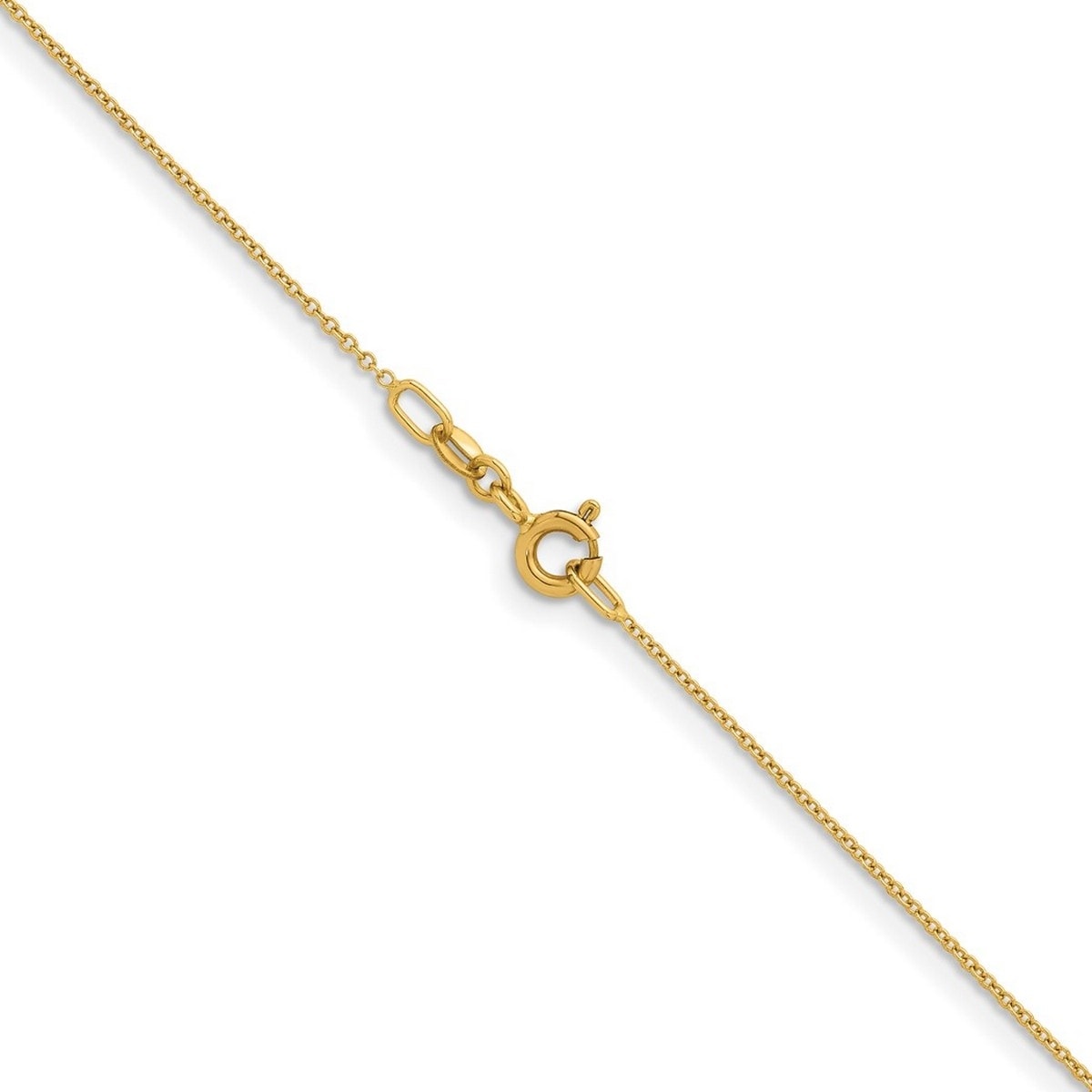 thumbnail image 2 of 14K Rose Gold Diamond Cut Cable Link Chain Necklace – 16-20 Inch, 0.6mm-1.1mm, Made In Italy, Unbranded 2 of 6