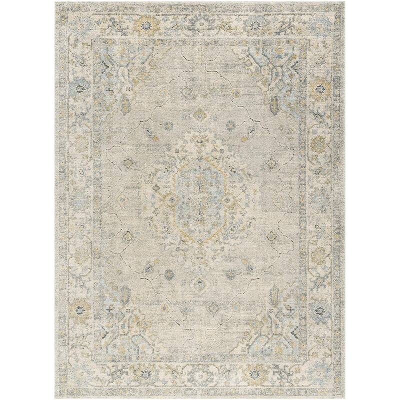 Livabliss Avellino Traditional Area Rug - 7'10" x 10' - Light Beige - Rectangle