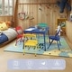 preview thumbnail 4 of 10, Homy Casa Kids 5-Piece Folding Table and Chair Set