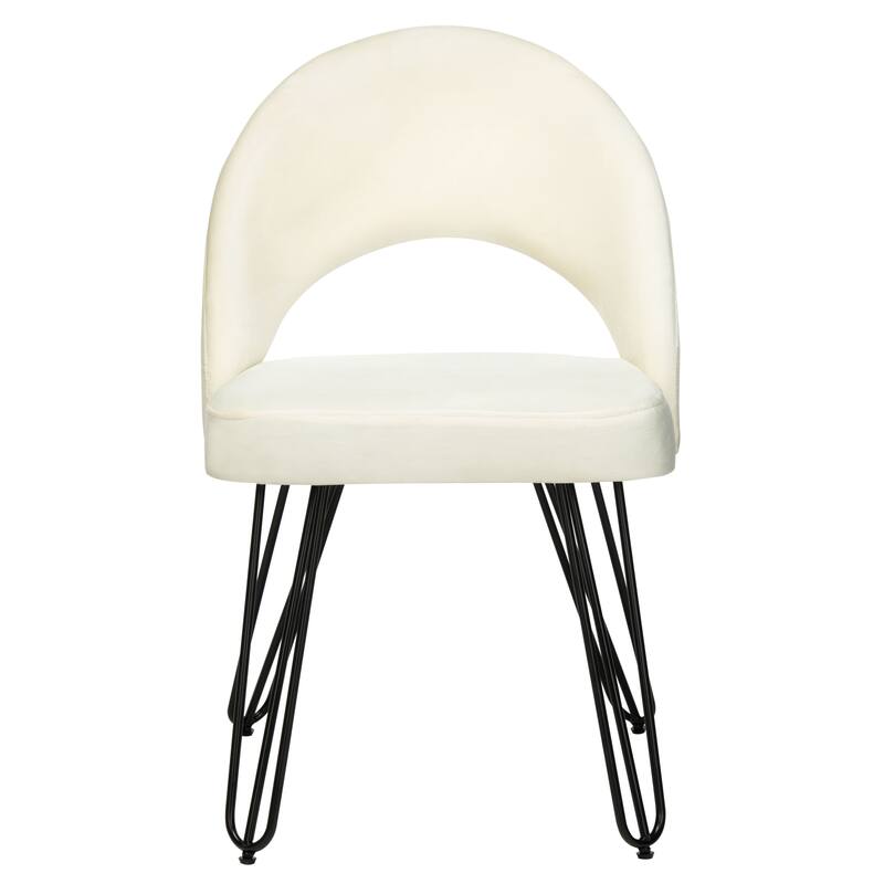 SAFAVIEH Ronna Velvet Retro Navy Side Chair (Set of 2) - 21Wx24Dx32H