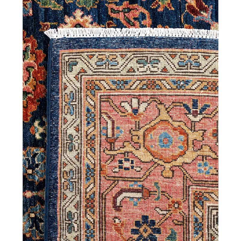 Serapi One-of-a-Kind Hand-Knotted Area Rug - Blue - 10' 0" x 13' 10"