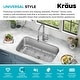 preview thumbnail 28 of 36, KRAUS Premier Undermount Single Bowl Stainless Steel Kitchen Sink