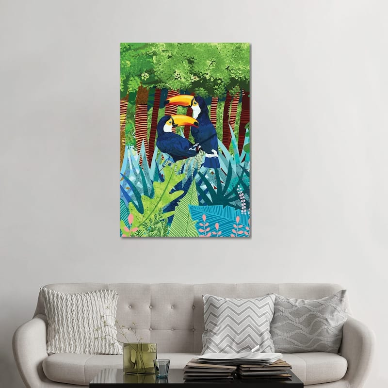 iCanvas "Tucans" by 83 Oranges Canvas Print - 48x32x1.5