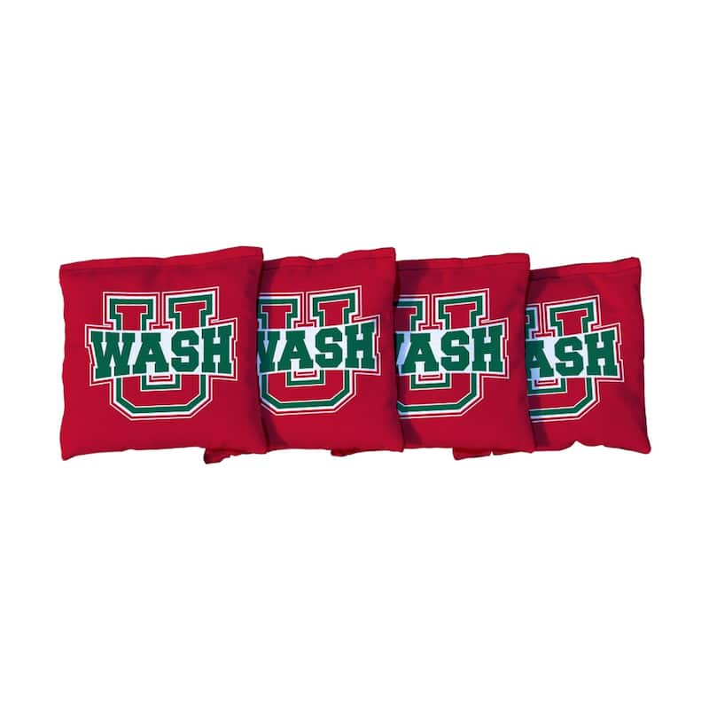 Washington University in St. Louis WUSTL Red Cornhole Bags - Corn Filled