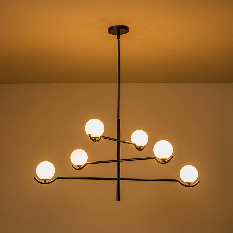 C Cattleya 4-Light /6-Light Mid-Century Chandelier Pendant Light