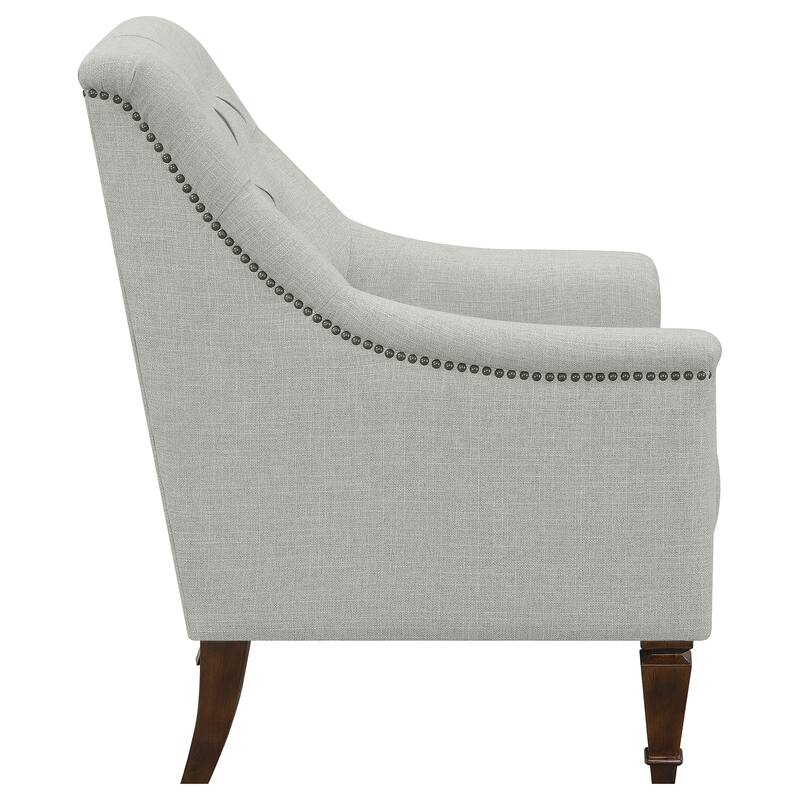 Avonlea Grey Upholstered Sloped Arm Sofa Set