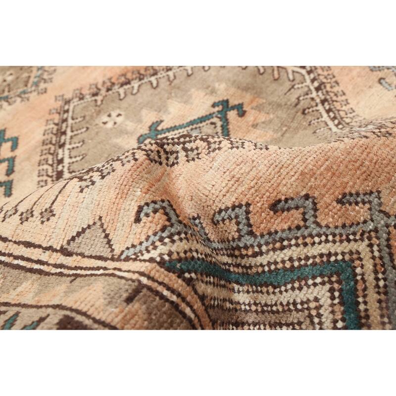 ECARPETGALLERY Hand-knotted Antalya Vintage Light Copper Wool Rug - 3'6 x 10'1