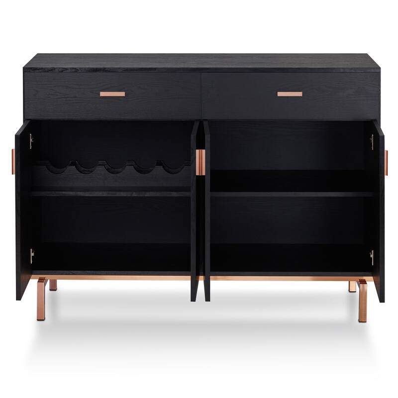 Furniture of America Mason Modern 2-drawer Buffet with Wine Rack