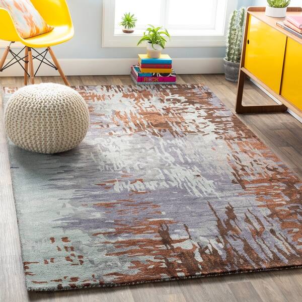 Shop Hand Tufted Lucas Abstract New Zealand Wool Area Rug