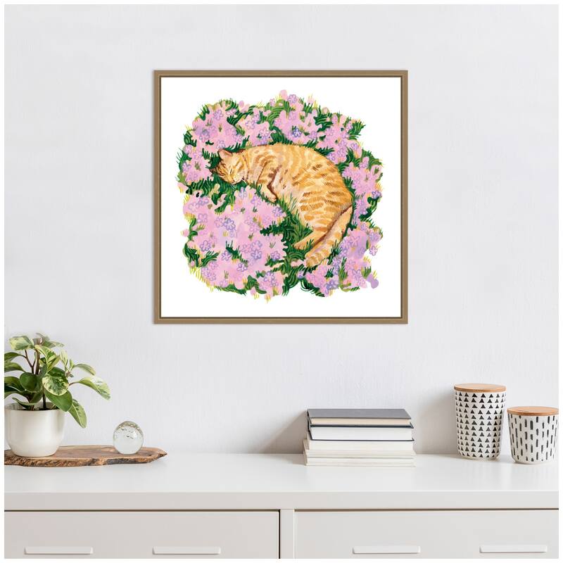 Kate and Laurel Dream on the Meadow by Lucia Gianello Framed Canvas Wall Art Print