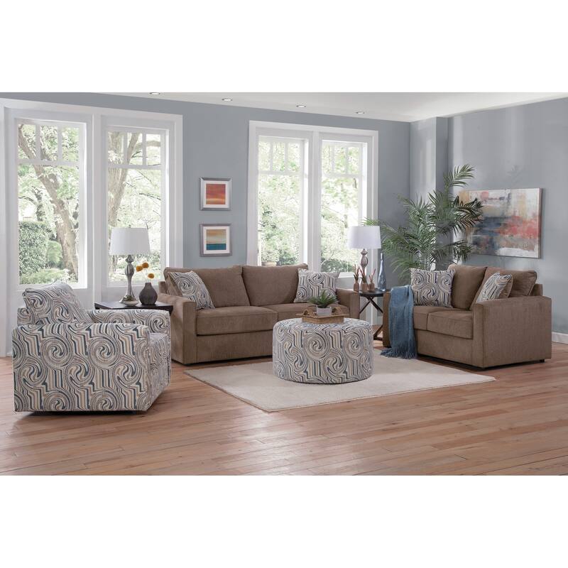 American Furniture Classics Delilah Model 8-08RDA-A441V2 Round Ottoman