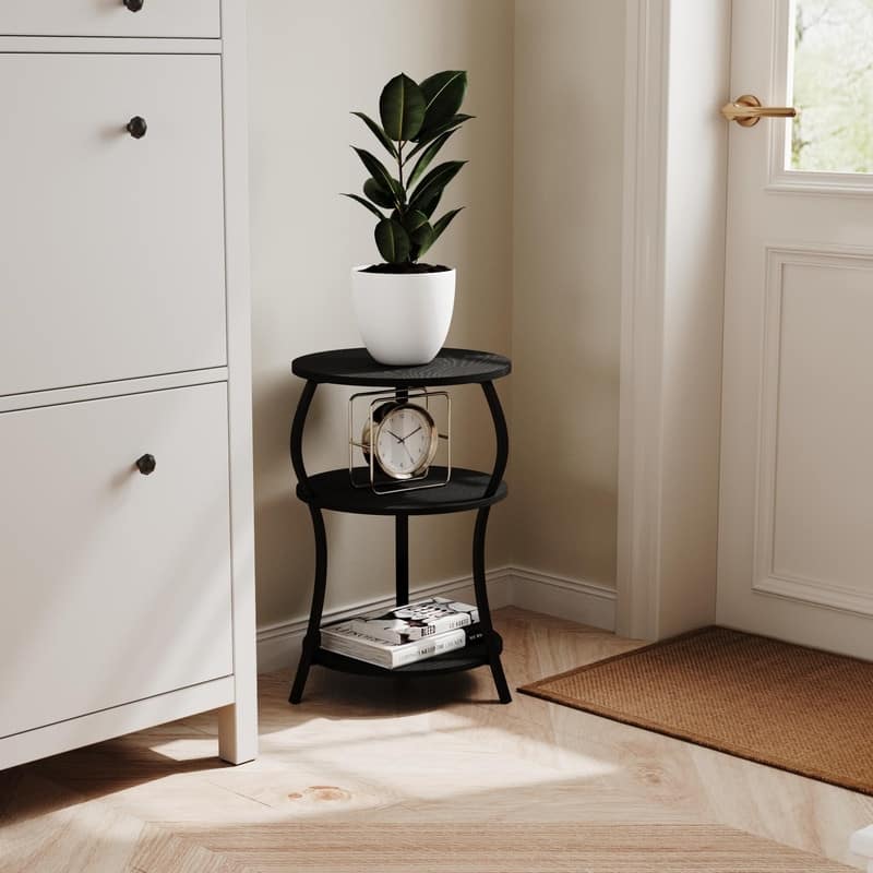 Snack Table TV Tray Table - 15.75"D x 15.75"W x 24"H