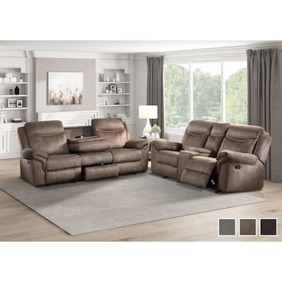 Brisa 2-Piece Manual Reclining Living Room Sofa Set