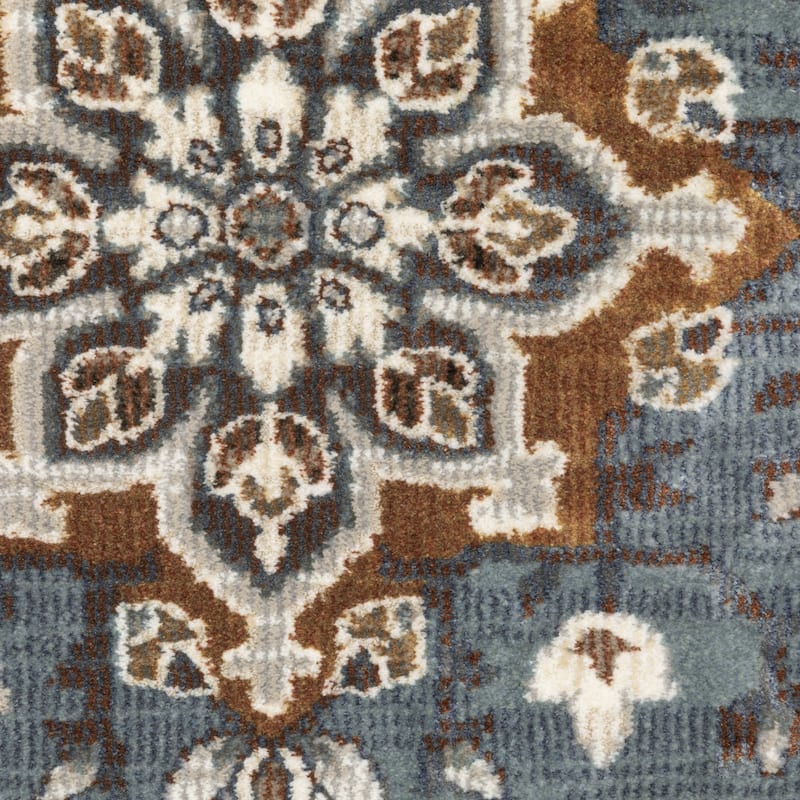 HomeRootsMedallion Traditional Rectangle Area Rug