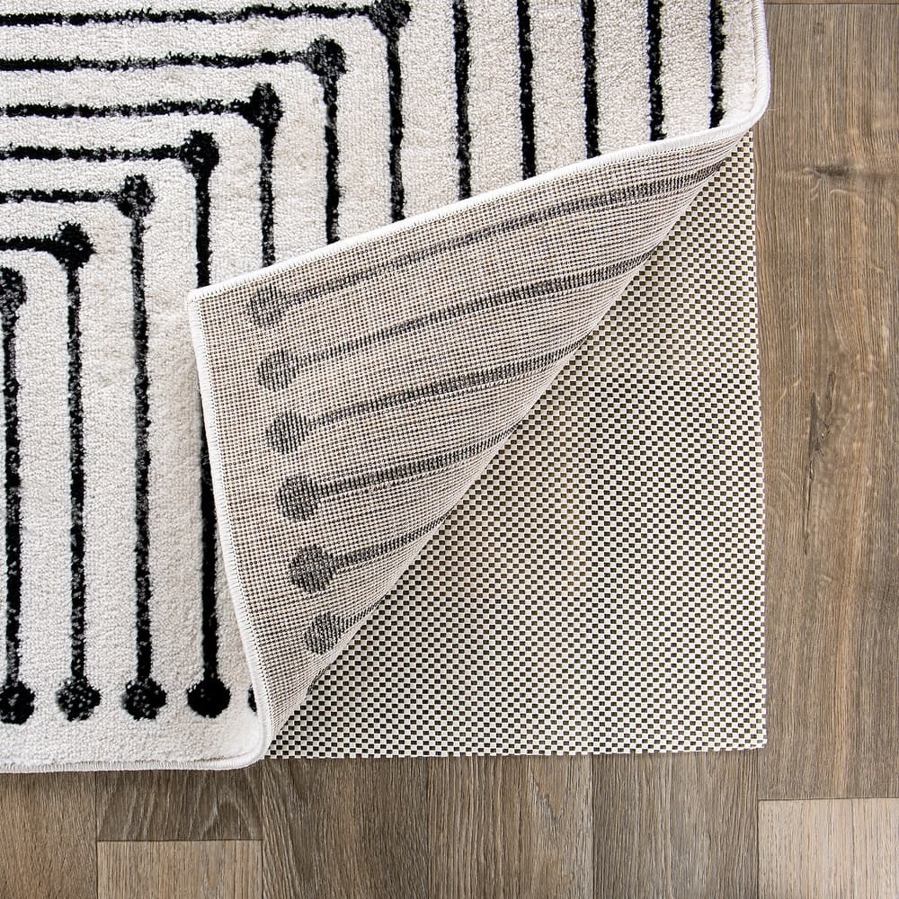 Cushioned Non Slip Rug Pad for Hard Surfaces - Beige