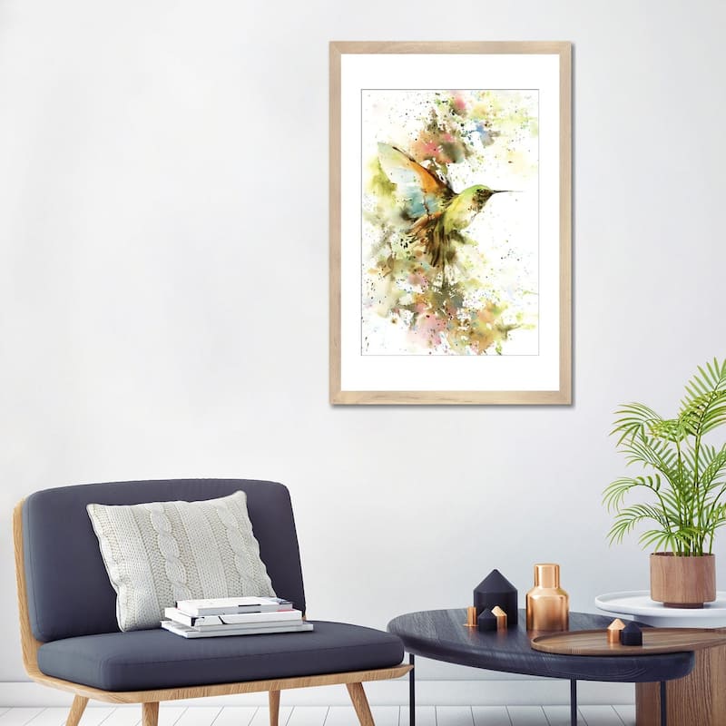 iCanvas "Hummingbird In Summer Colors" by Sophie Rodionov