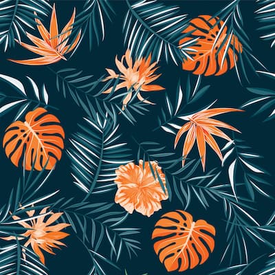 Jungle Palm Leaves - 10'ft H x 24''inch W