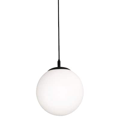 AFX Loretto 1-light Pendant with White Glass