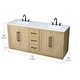preview thumbnail 7 of 9, Elegant Lighting VF29072D Chase 72" Free Standing Double Basin Vanity