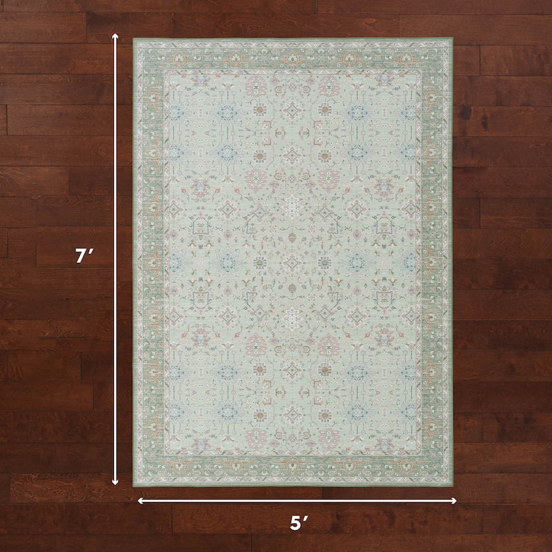 Laura Ashley Imagine Printed Chenille Washable Non-Slip Rugs