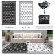 preview thumbnail 35 of 43, Garvee Cross Pattern Waterproof Reversible Outdoor Patio Rug