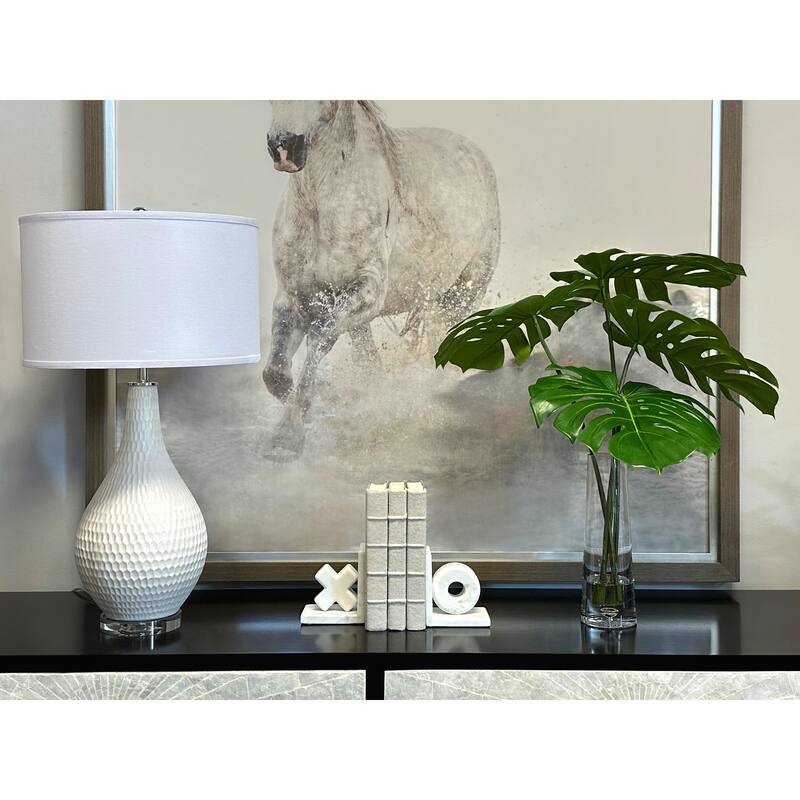 Organic Modern Philo Arranged in Clear Glass Vase - Green